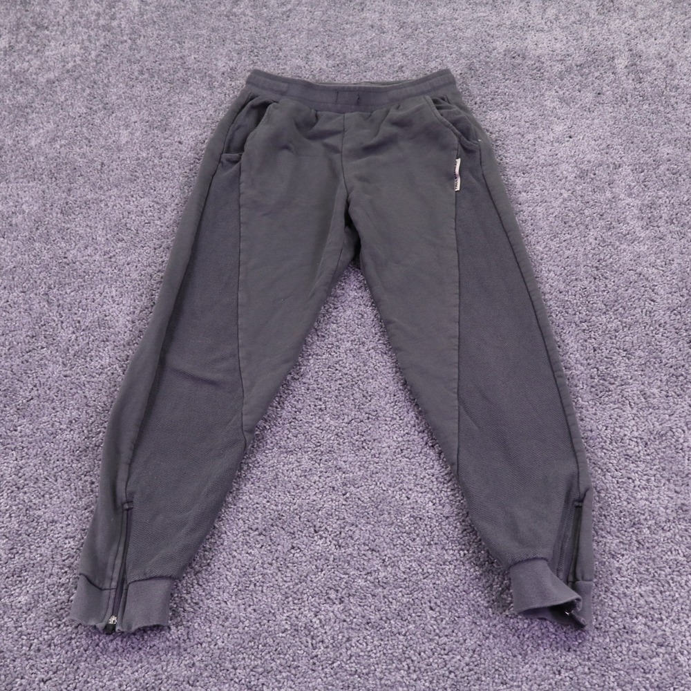 Zara Joggers Boys 13-14 Charcoal Gray Cotton Ankle Zip Athletic Sweatpants